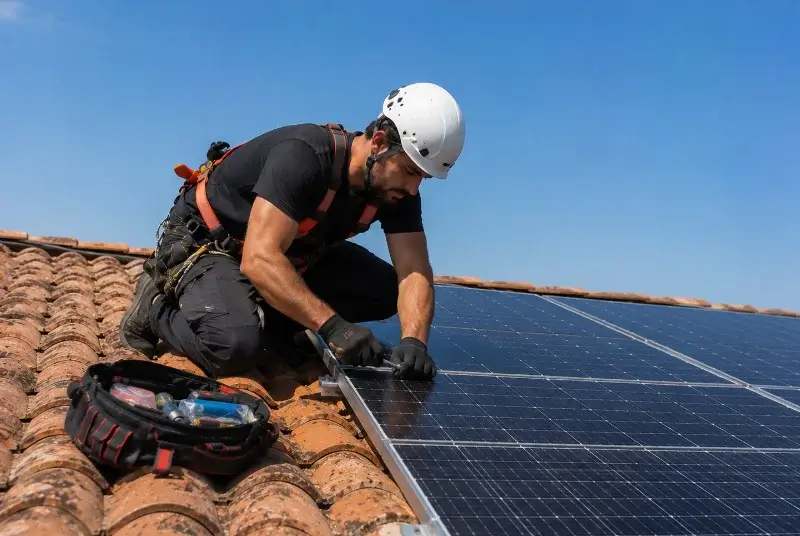 Maintenance et monitoring de panneaux solaires à Lagarrigue