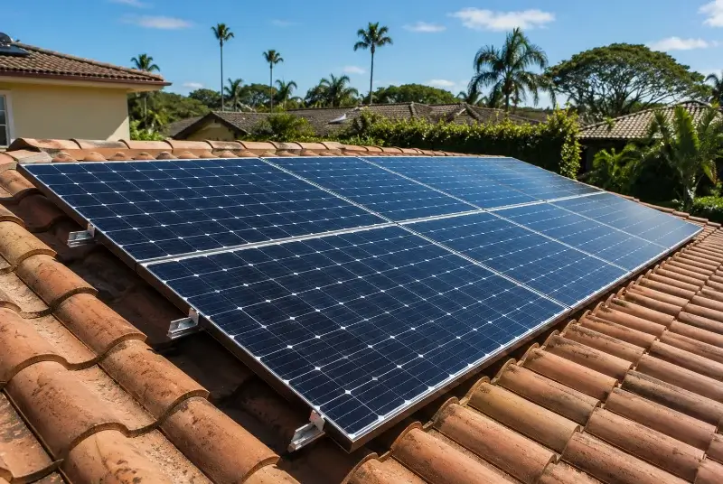 Installation de panneaux solaires à Lagarrigue